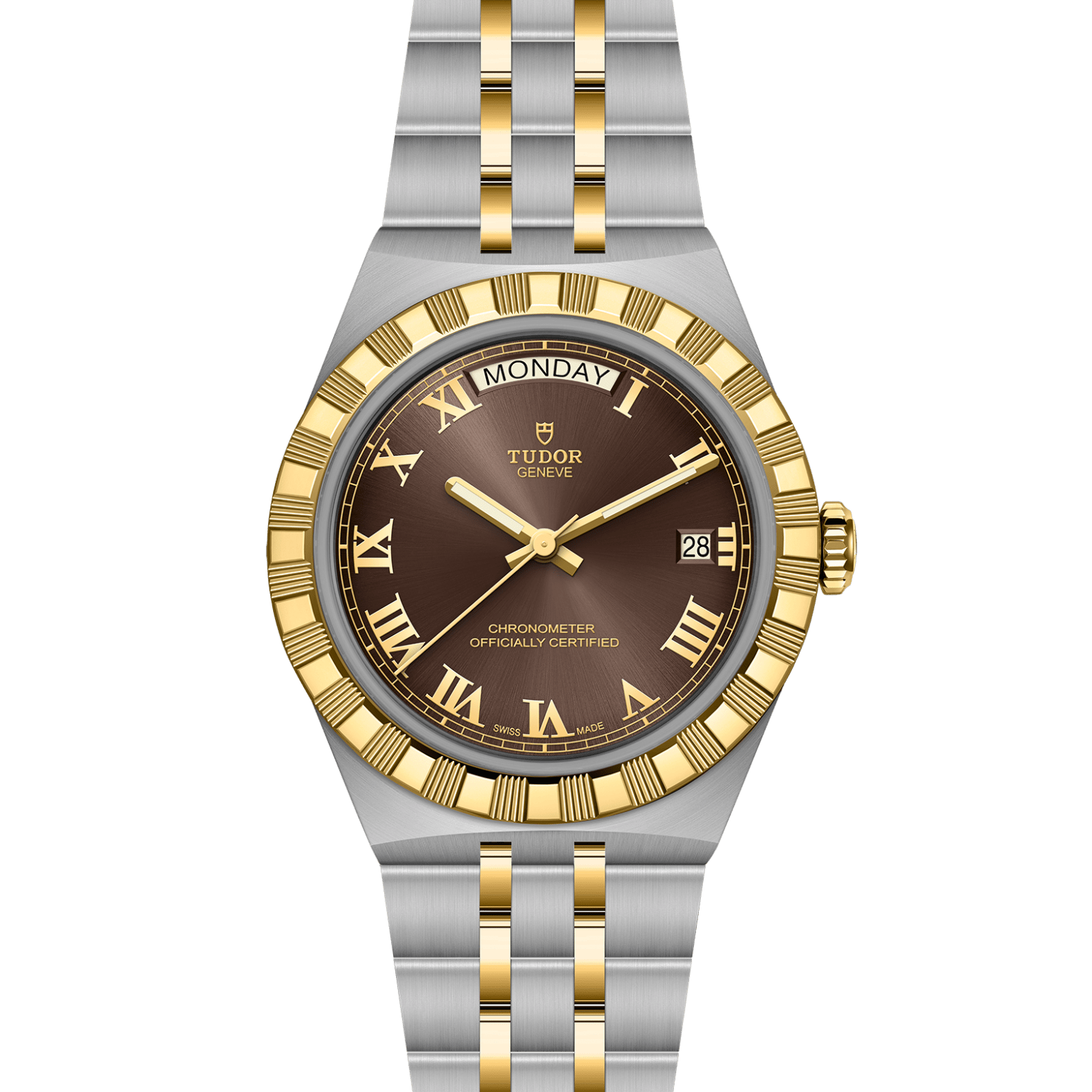 TUDOR TUDOR Royal 40mm stainless steel and yellow gold case, with polished and satin finish - M2840D1A3-0001 at Pons 1845