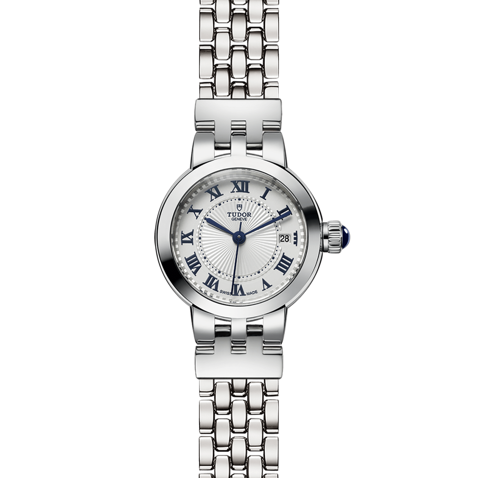 TUDOR Clair de Rose 26mm steel case with polished finish - M35200-0001 at Pons 1845