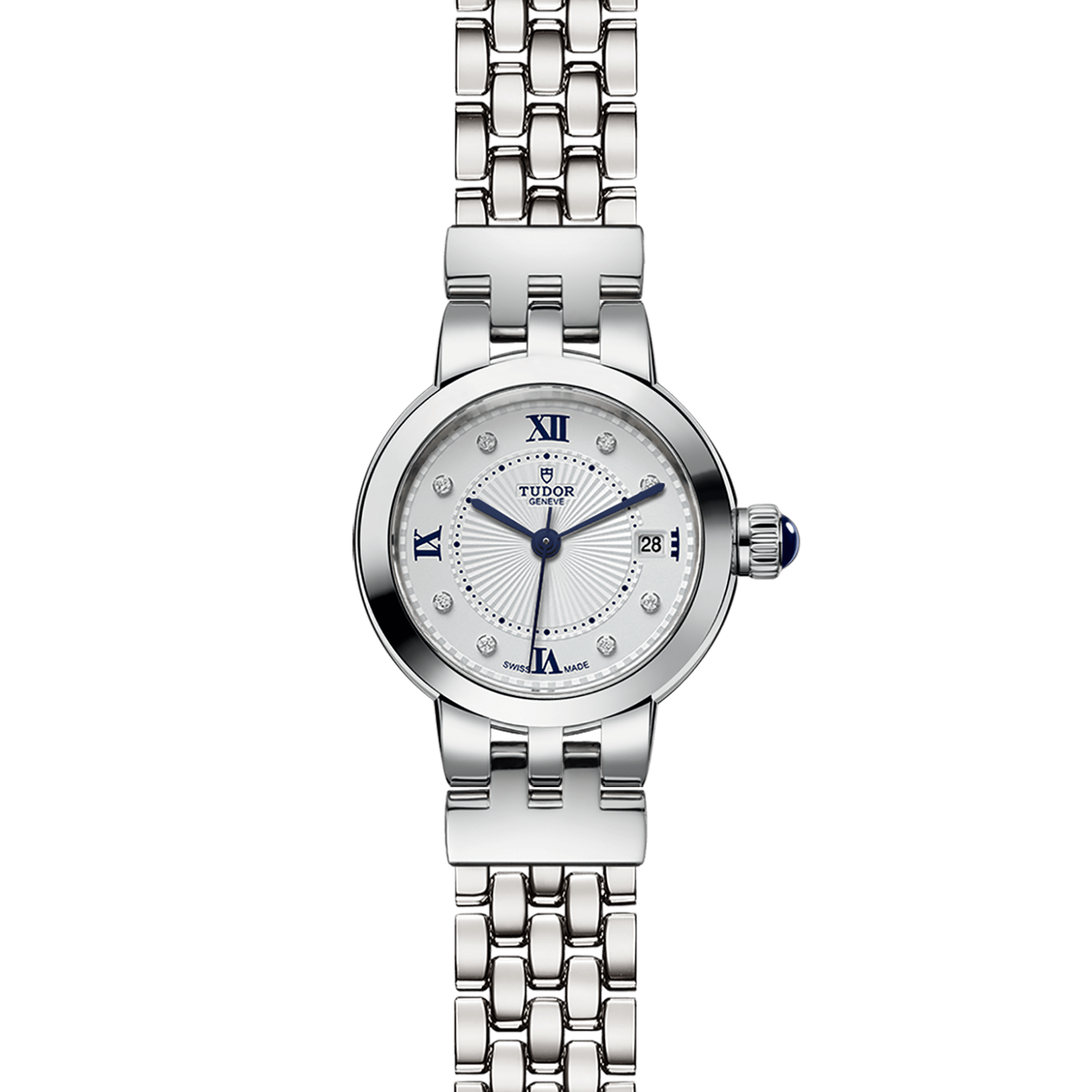 TUDOR Clair de Rose 26mm steel case with polished finish - M35200-0004 at Pons 1845