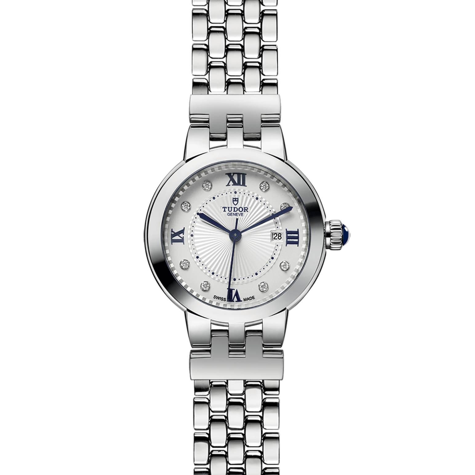 TUDOR Clair de Rose 30mm steel case with polished finish - M35500-0004 at Pons 1845
