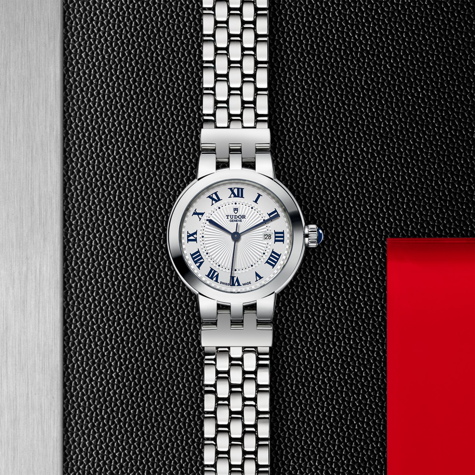 TUDOR Clair de Rose 30mm steel case with polished finish - M35500-0001 at Pons 1845