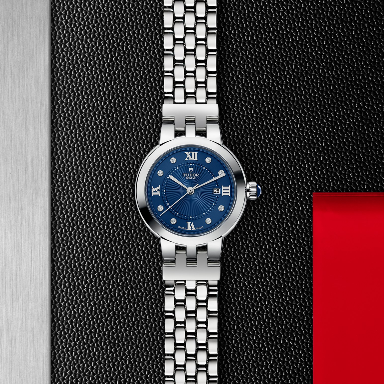 TUDOR Clair de Rose Caja de acero de 30 mm, acabado pulido-  M35500-0010 en Pons 1845