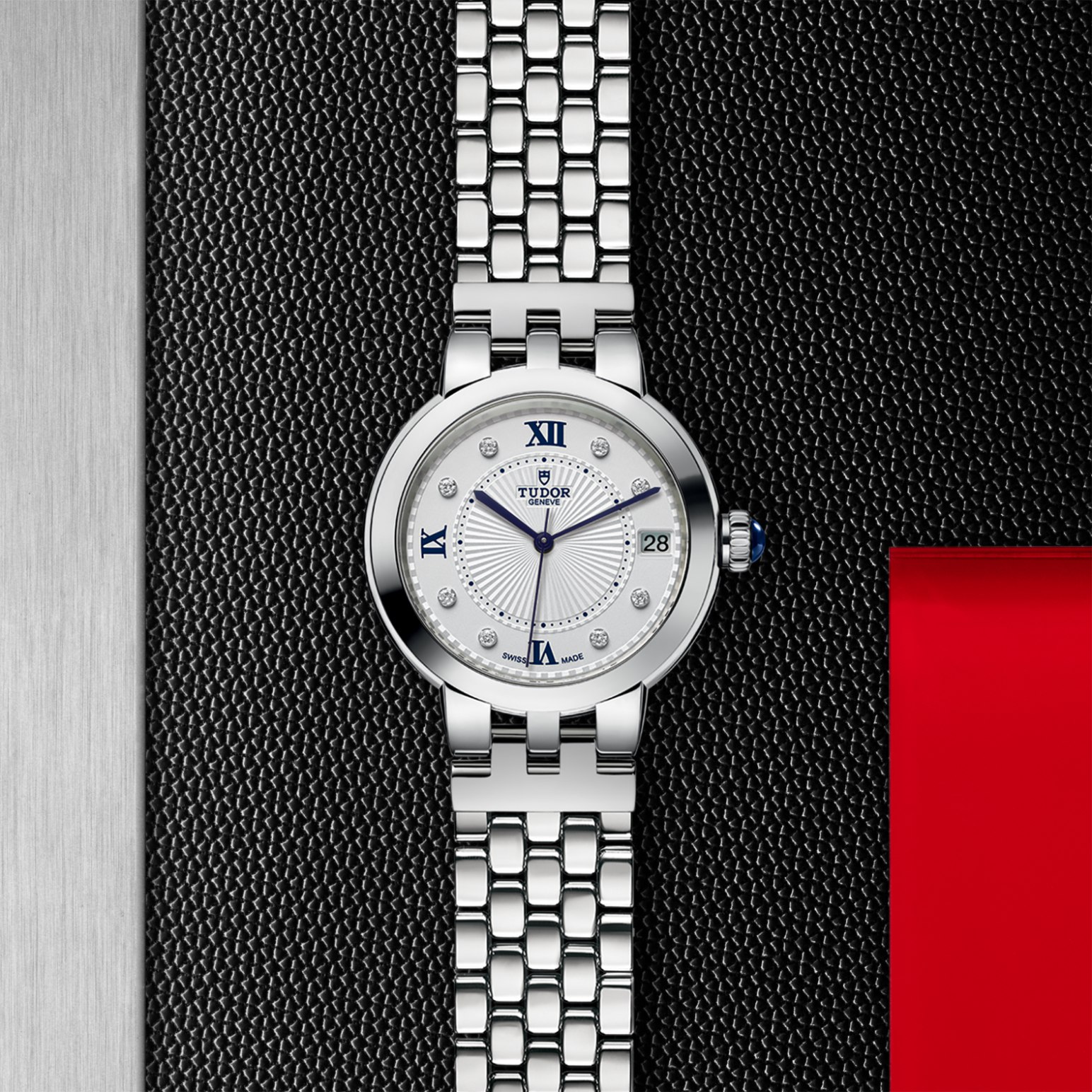 TUDOR Clair de Rose 34mm steel case with polished finish - M35800-0004 at Pons 1845