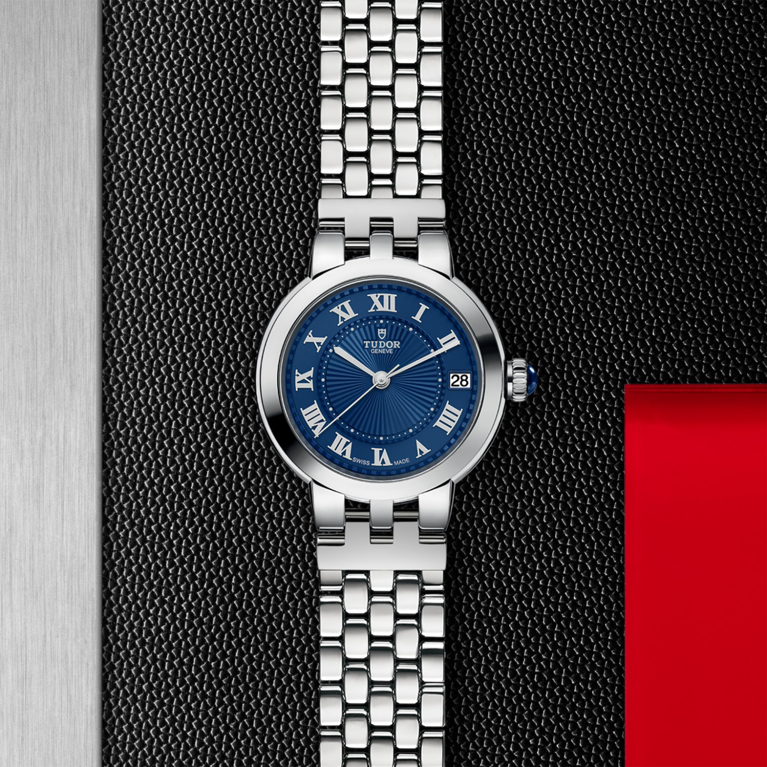 TUDOR Clair de Rose Caja de acero de 34 mm, acabado pulido - M35800-0009 en Pons 1845