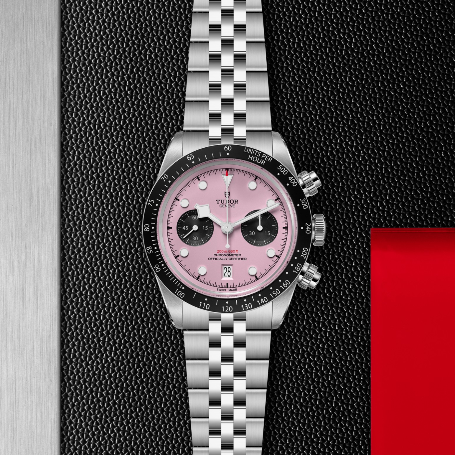 TUDOR Black Bay Chrono 41mm stainless steel case with polished and satin-brushed finishes- M79360N-0019 at Pons 1845