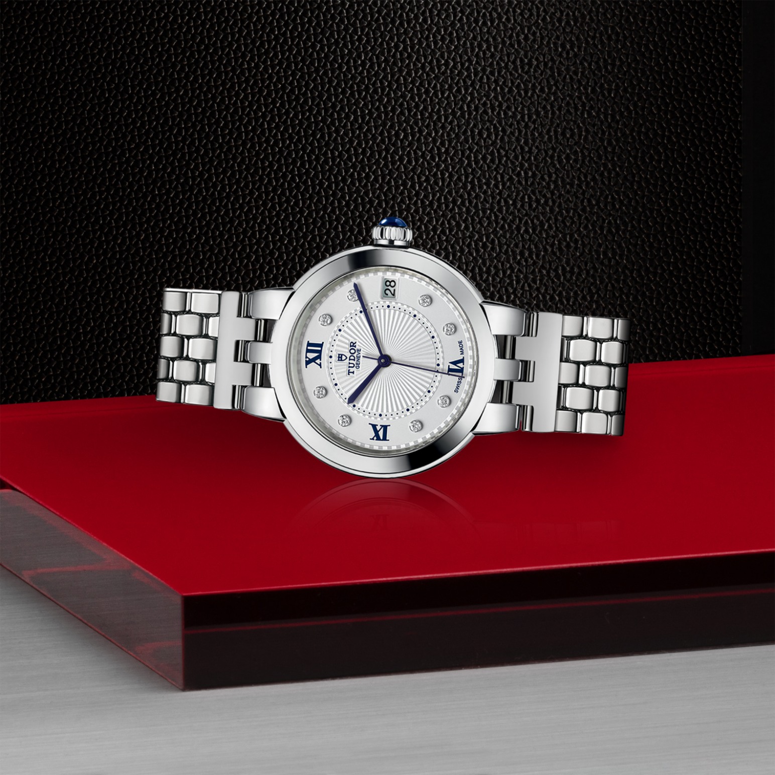 TUDOR Clair de Rose 34mm steel case with polished finish - M35800-0004 at Pons 1845