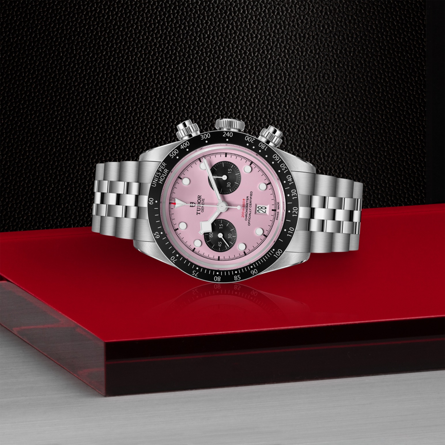 TUDOR Black Bay Chrono 41mm stainless steel case with polished and satin-brushed finishes- M79360N-0019 at Pons 1845