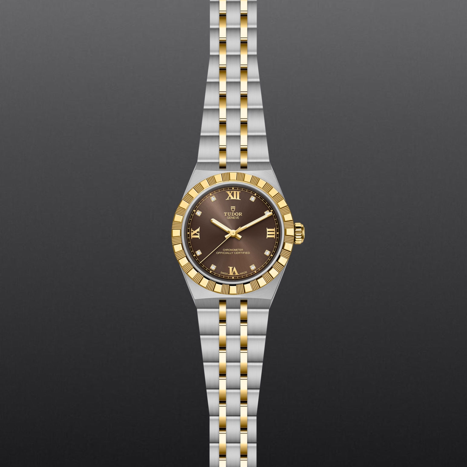 TUDOR TUDOR Royal Caja de acero inoxidable y oro amarillo de 30 mm, con acabado pulido y satinado - M2830A1A3-0001 en Pons 1845