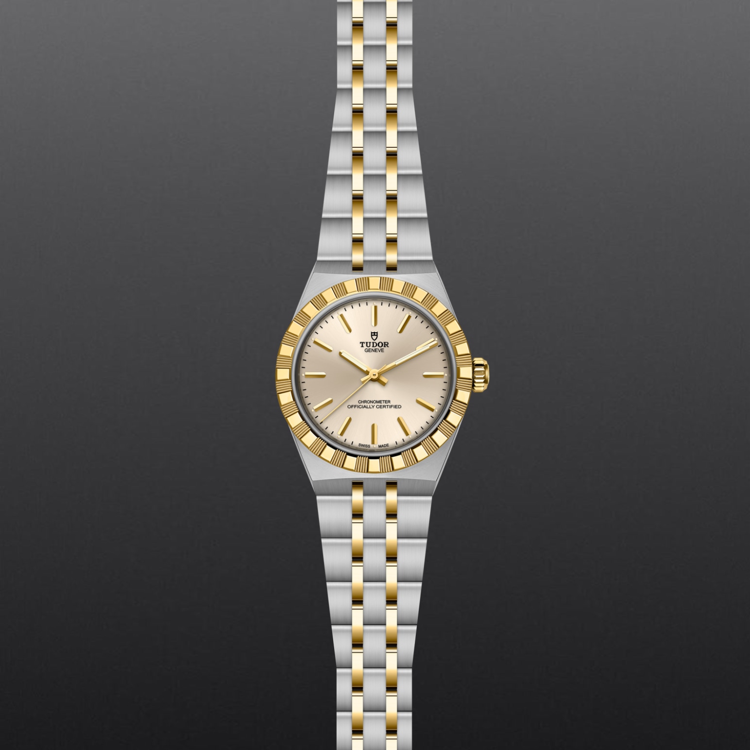 TUDOR TUDOR Royal 30mm stainless steel and yellow gold case, with polished and satin finish - M2830A1A3-0003 at Pons 1845