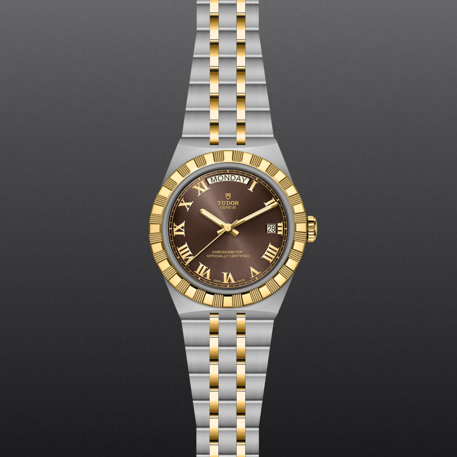 TUDOR TUDOR Royal 40mm stainless steel and yellow gold case, with polished and satin finish - M2840D1A3-0001 at Pons 1845