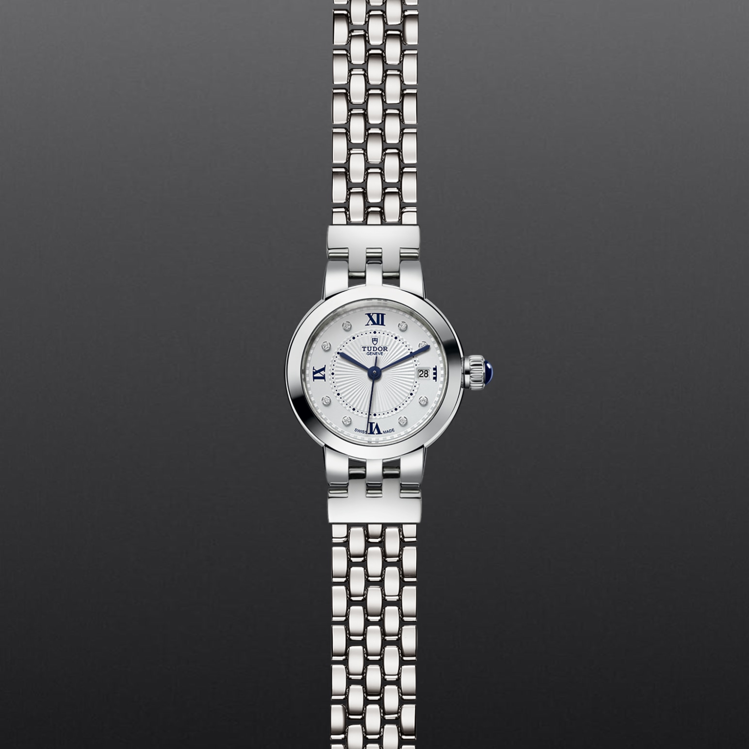 TUDOR Clair de Rose 26mm steel case with polished finish - M35200-0004 at Pons 1845