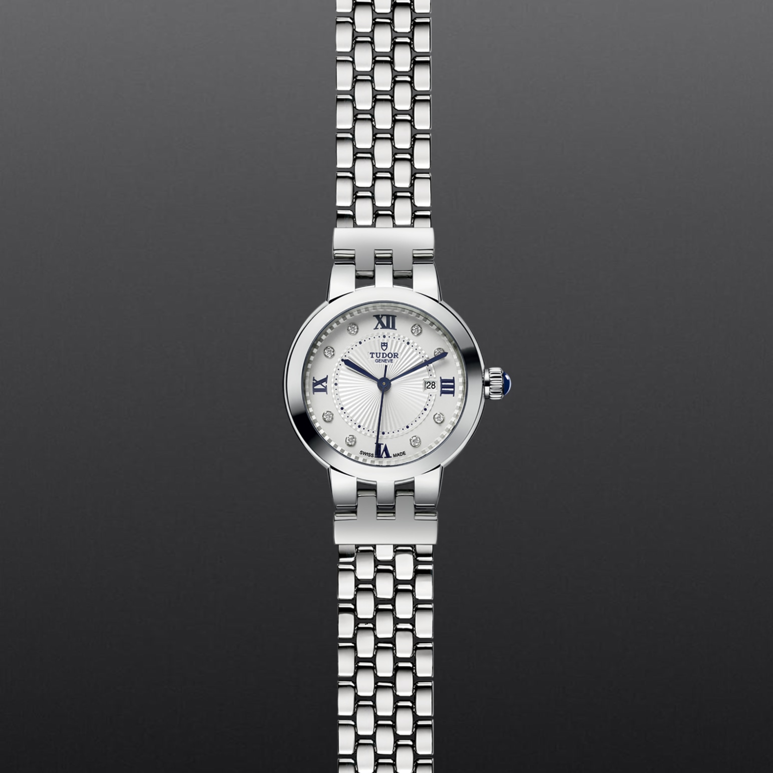 TUDOR Clair de Rose 30mm steel case with polished finish - M35500-0004 at Pons 1845