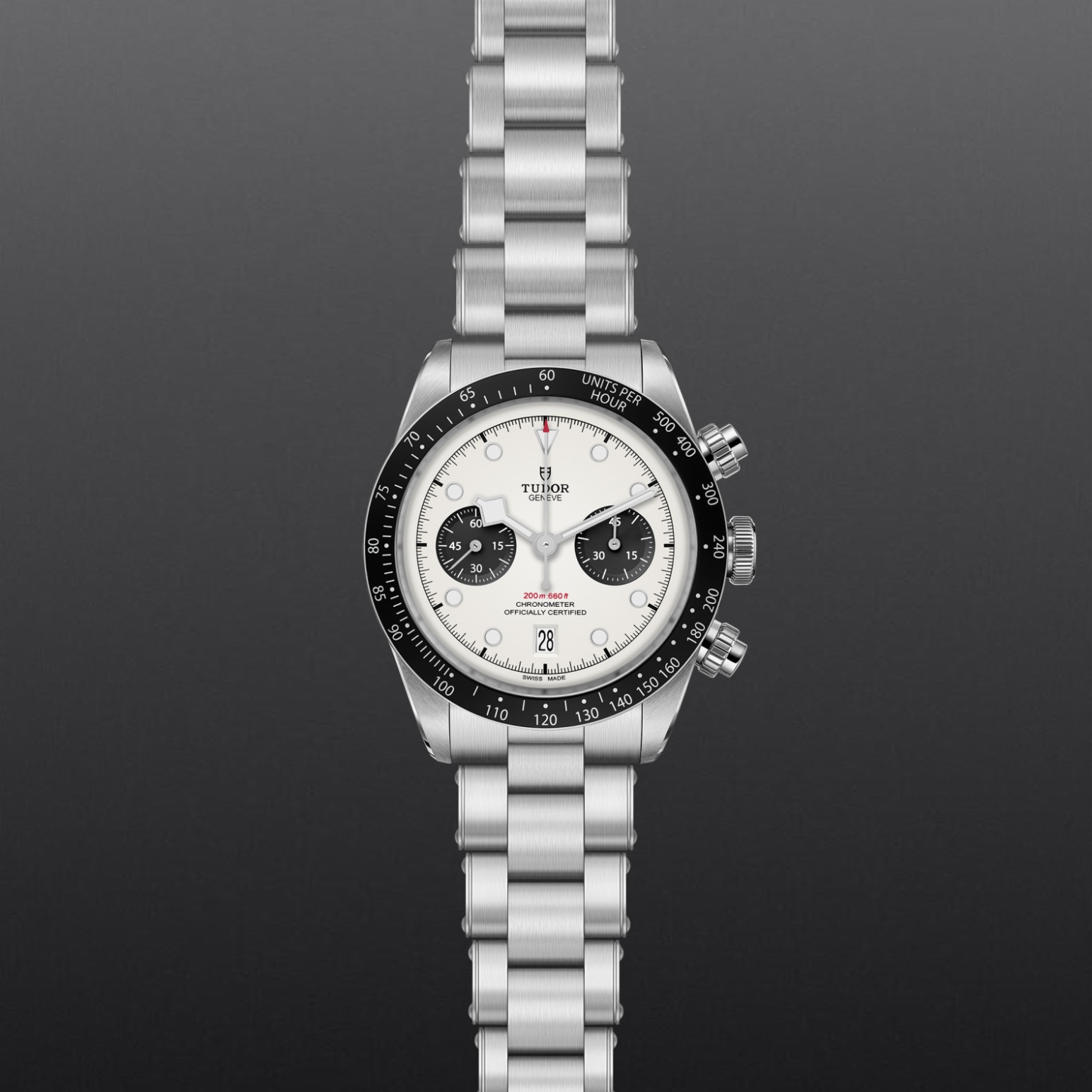 TUDOR Black Bay Chrono Caja de 41 mm de acero inoxidable, con acabados pulidos y satinados - M79360N-0012 en Pons 1845