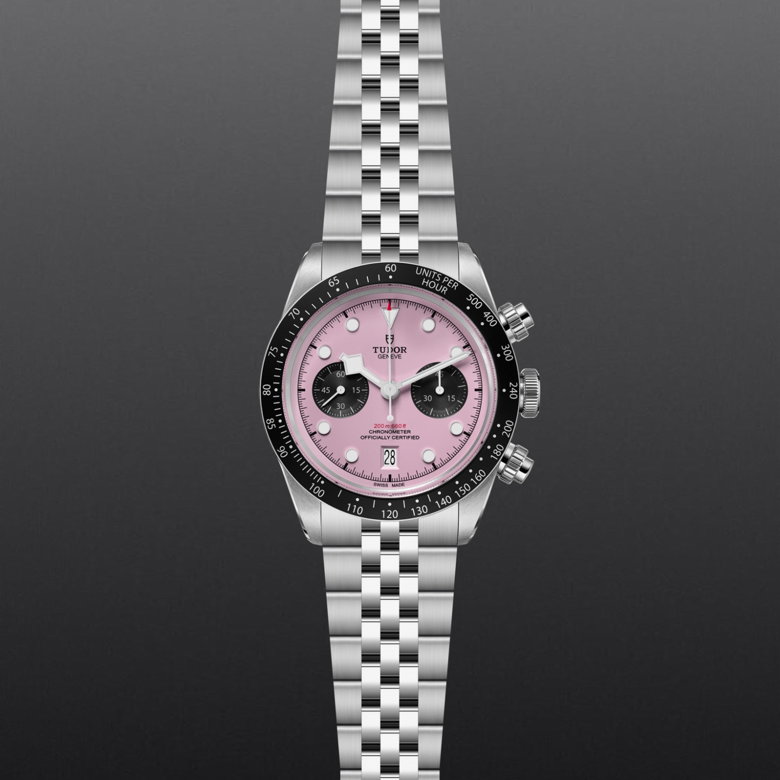 TUDOR Black Bay Chrono 41mm stainless steel case with polished and satin-brushed finishes- M79360N-0019 at Pons 1845