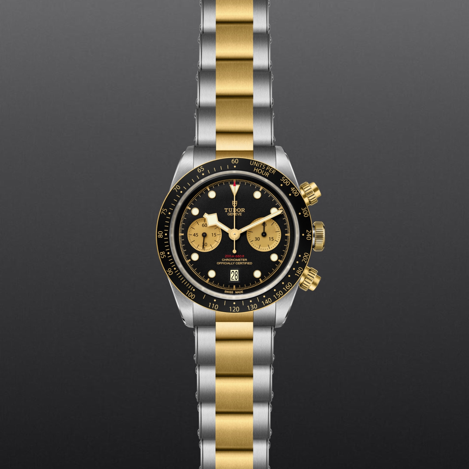TUDOR Black Bay Chrono S&G 41mm steel case with polished and satin finish - M79363N-0001 at Pons 1845