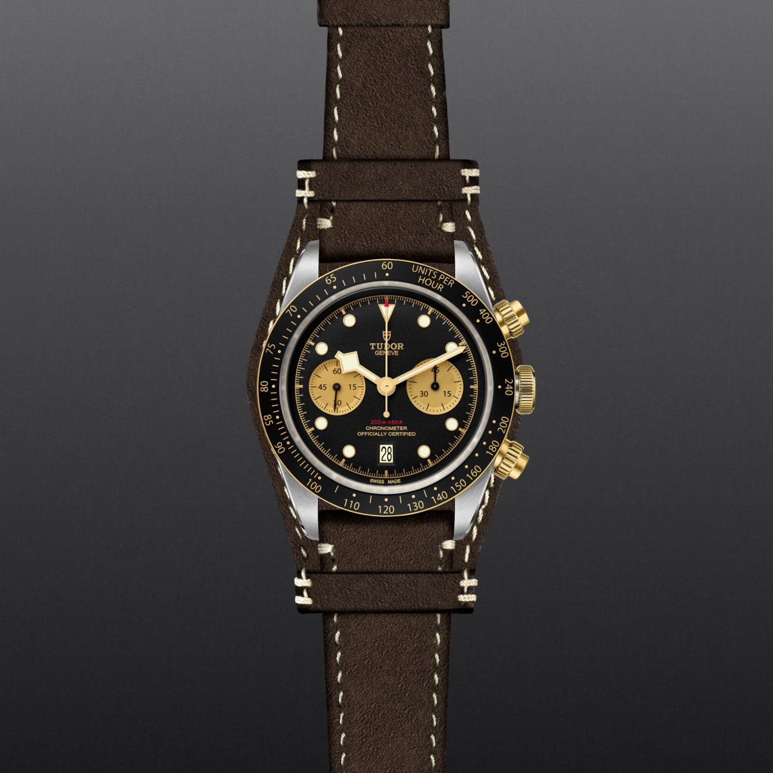 TUDOR Black Bay Chrono S&G 41mm steel case with polished and satin finish - M79363N-0002 at Pons 1845