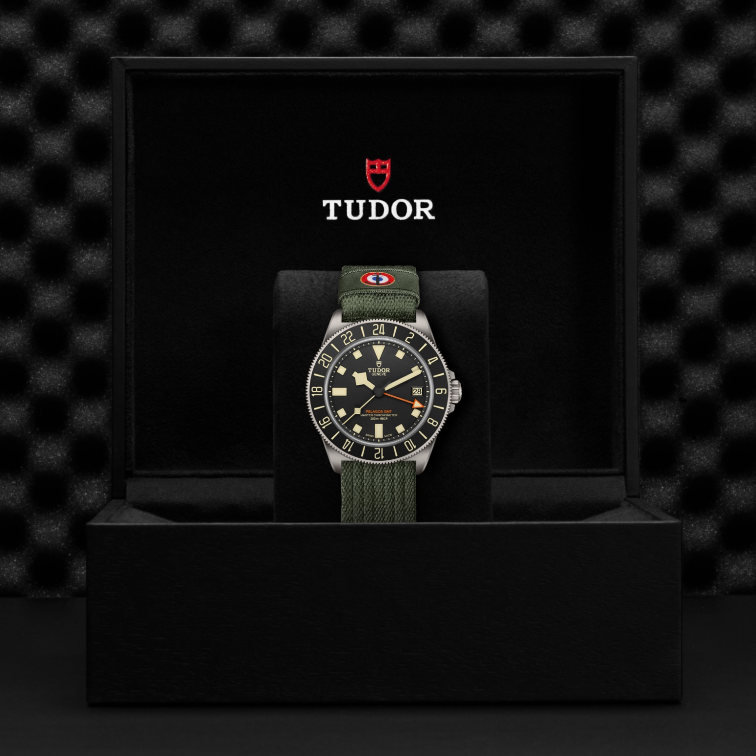 TUDOR Pelagos FXD GMT Caja de titanio de 42 mm, acabado satinado, barras de correa fijas - M2542G267NU-0002 en Pons 1845