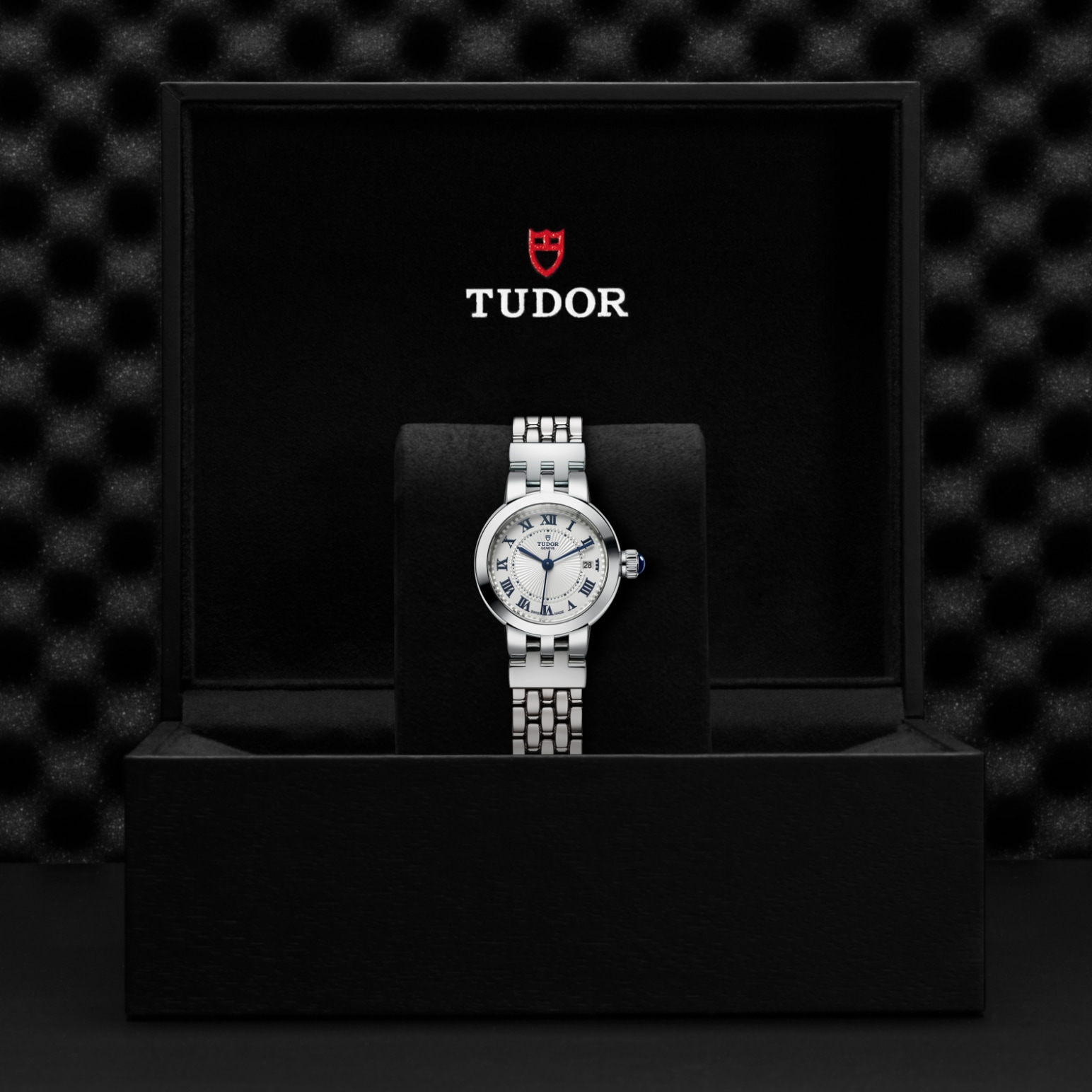TUDOR Clair de Rose 26mm steel case with polished finish - M35200-0001 at Pons 1845
