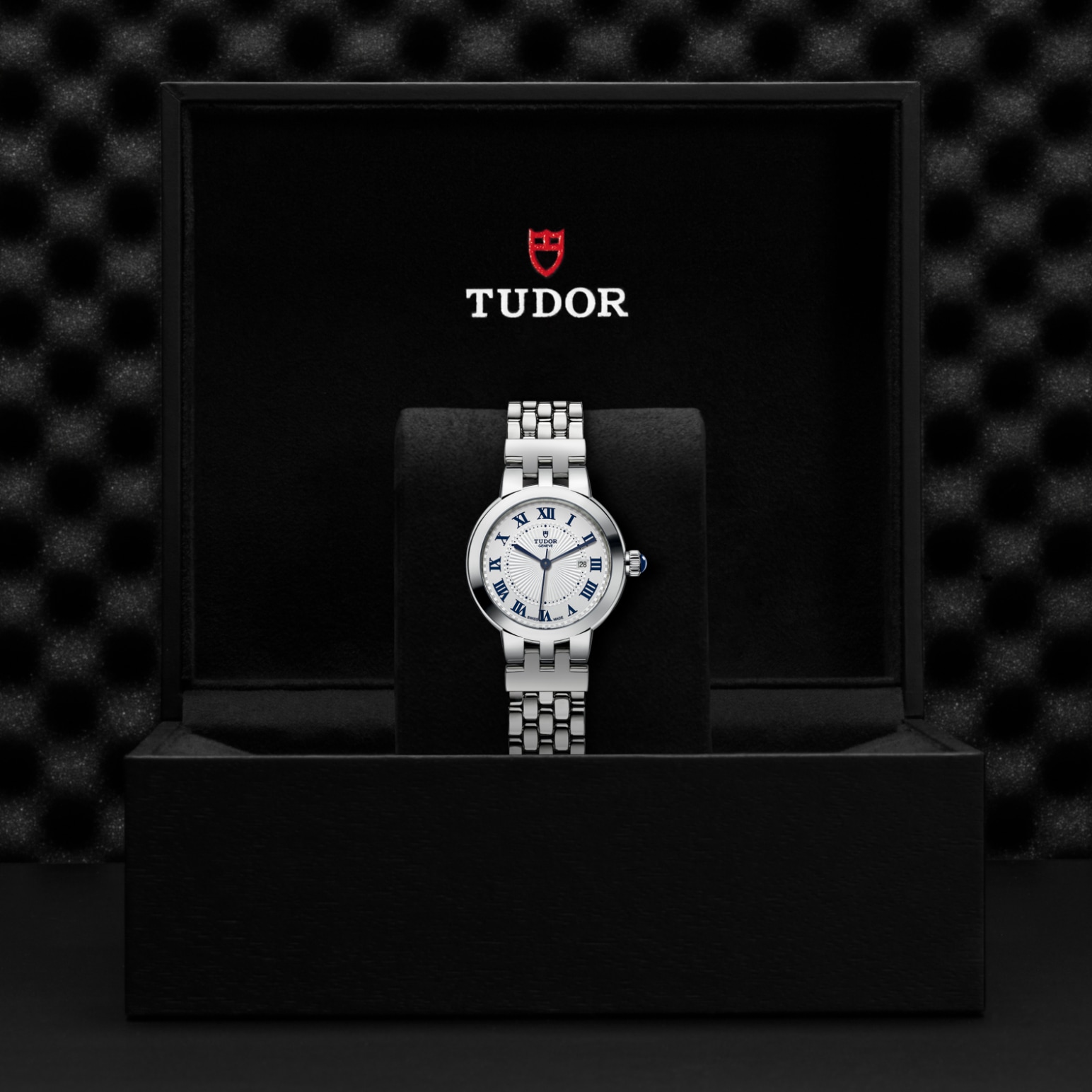TUDOR Clair de Rose 30mm steel case with polished finish - M35500-0001 at Pons 1845