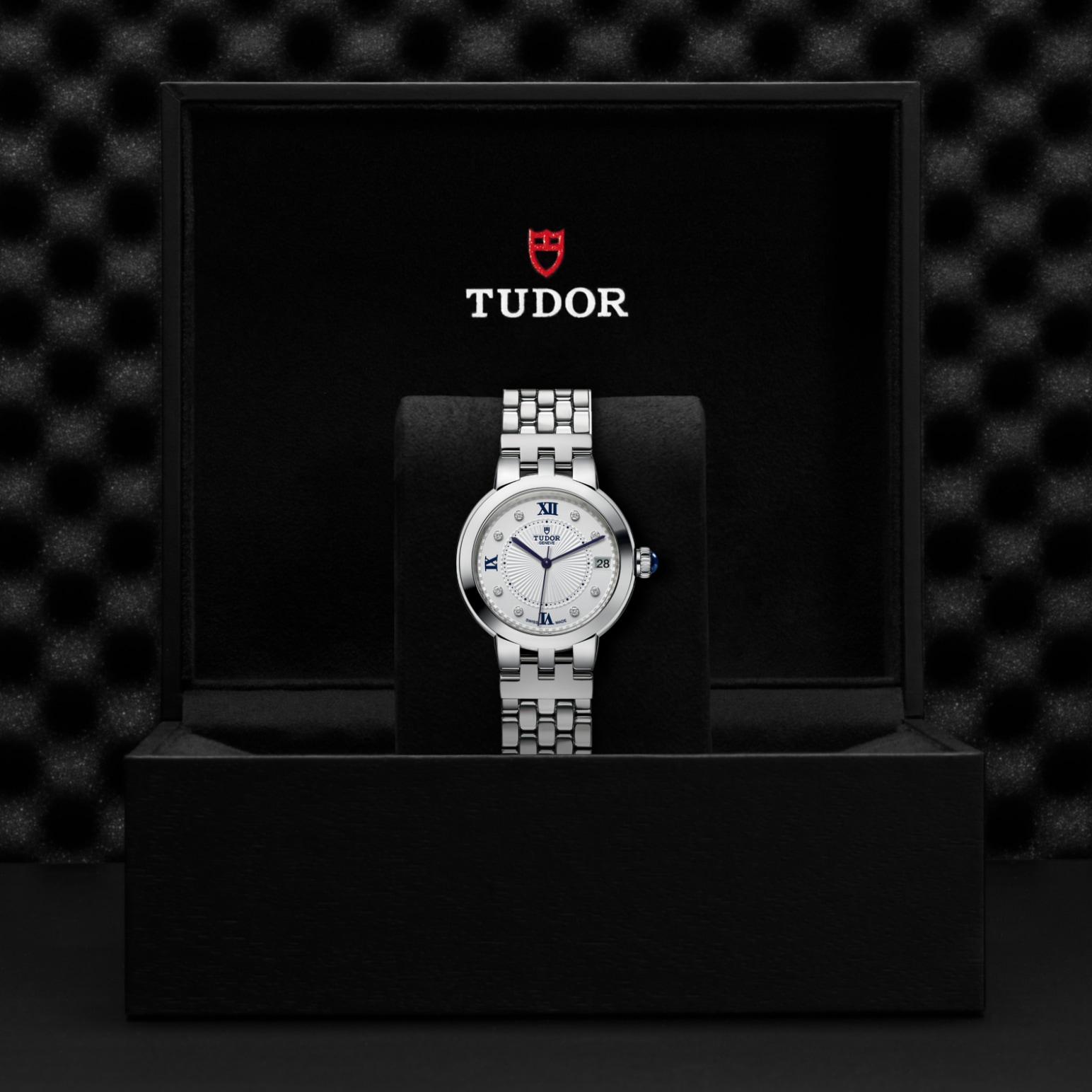TUDOR Clair de Rose 34mm steel case with polished finish - M35800-0004 at Pons 1845