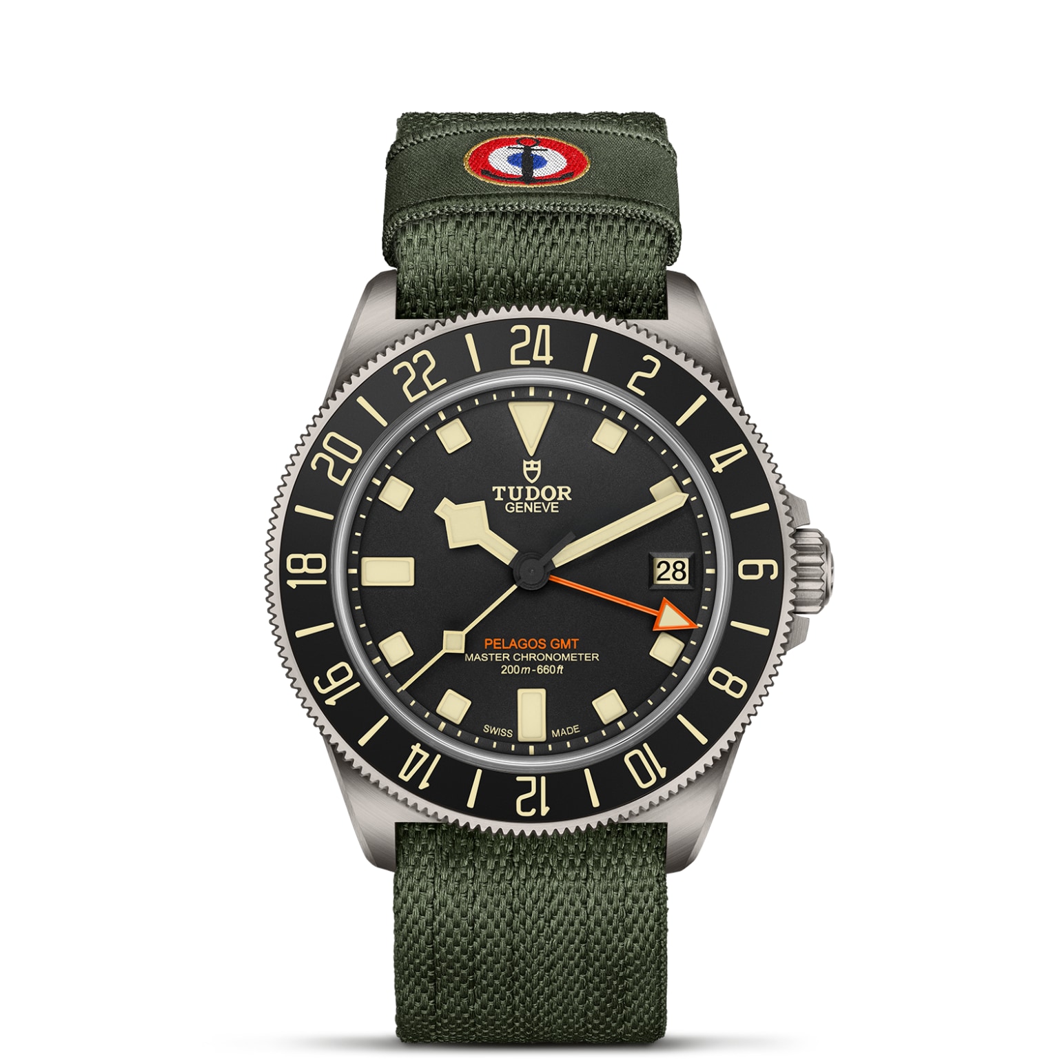 TUDOR Pelagos FXD GMT Caja de titanio de 42 mm, acabado satinado, barras de correa fijas - M2542G267NU-0002 en Pons 1845