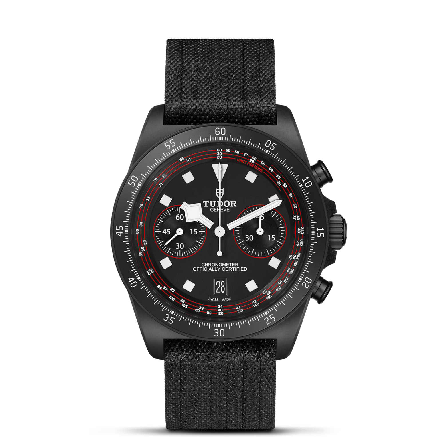 TUDOR Pelagos FXD Chrono 43mm black carbon composite case with matt finish - M25827KN-0001 at Pons 1845