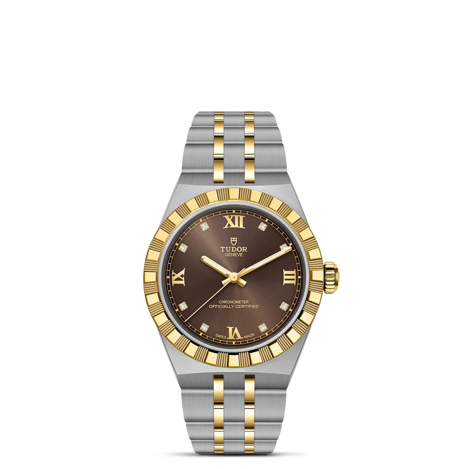 TUDOR TUDOR Royal Caja de acero inoxidable y oro amarillo de 30 mm, con acabado pulido y satinado - M2830A1A3-0001 en Pons 1845