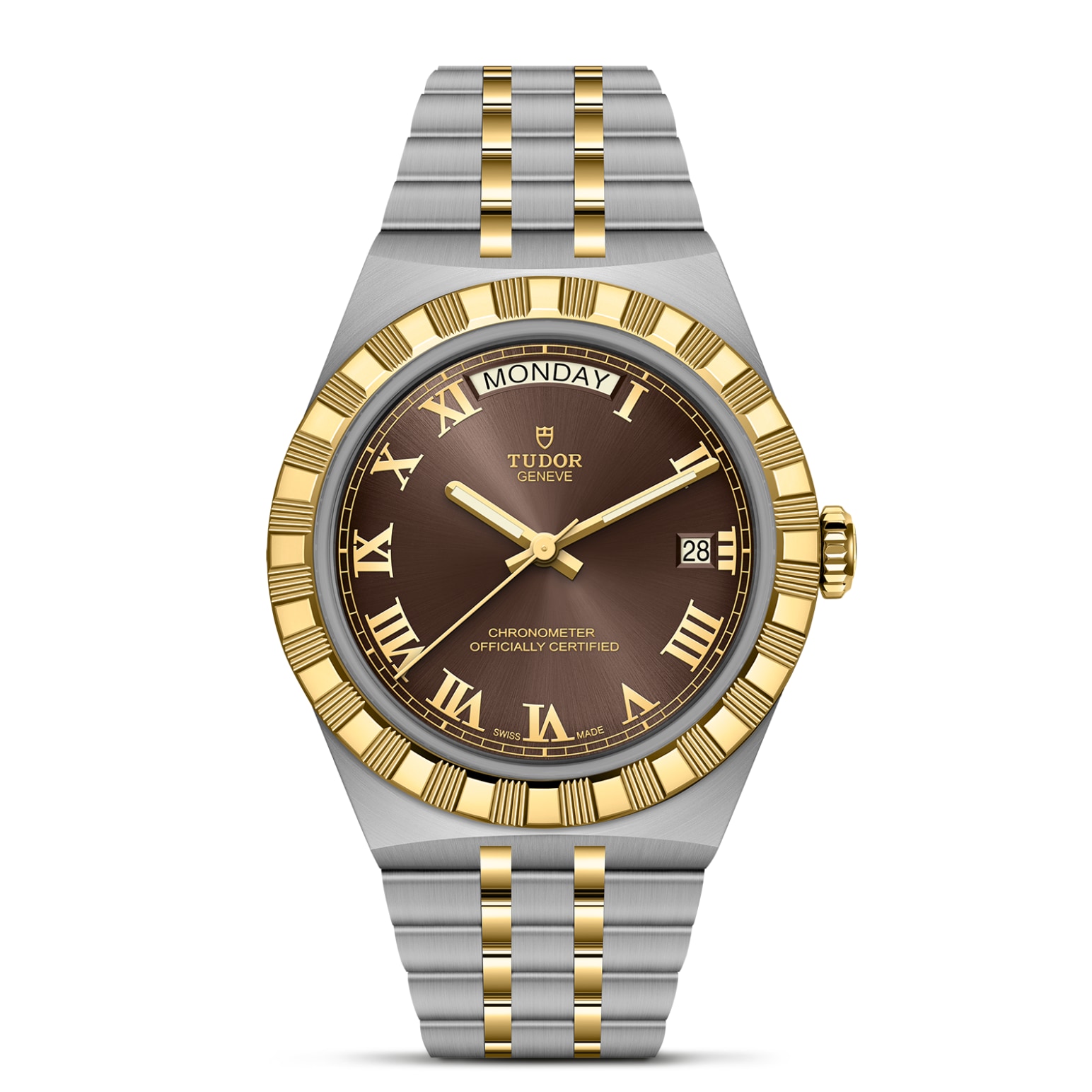 TUDOR TUDOR Royal 40mm stainless steel and yellow gold case, with polished and satin finish - M2840D1A3-0001 at Pons 1845