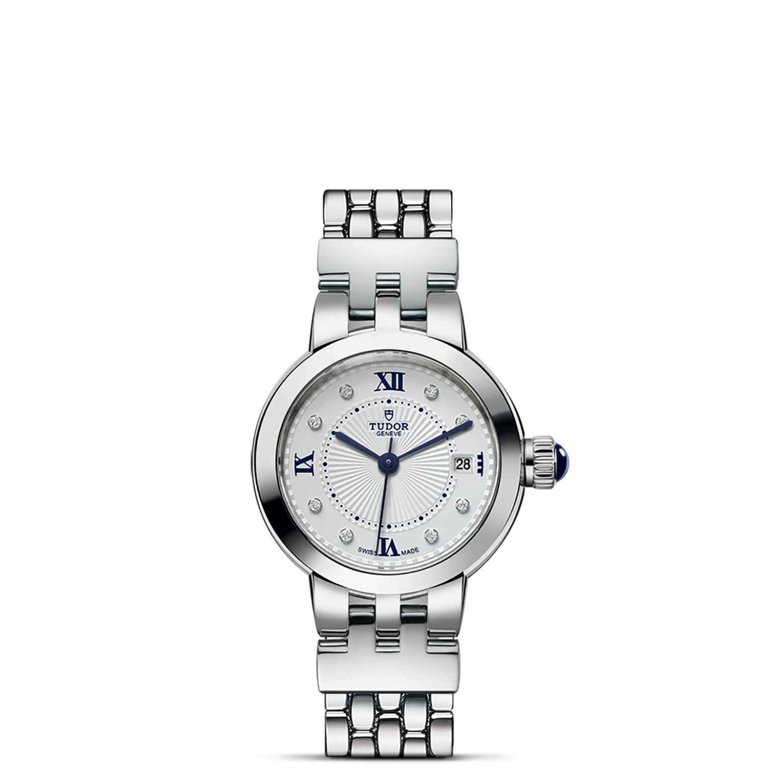 TUDOR Clair de Rose 26mm steel case with polished finish - M35200-0004 at Pons 1845