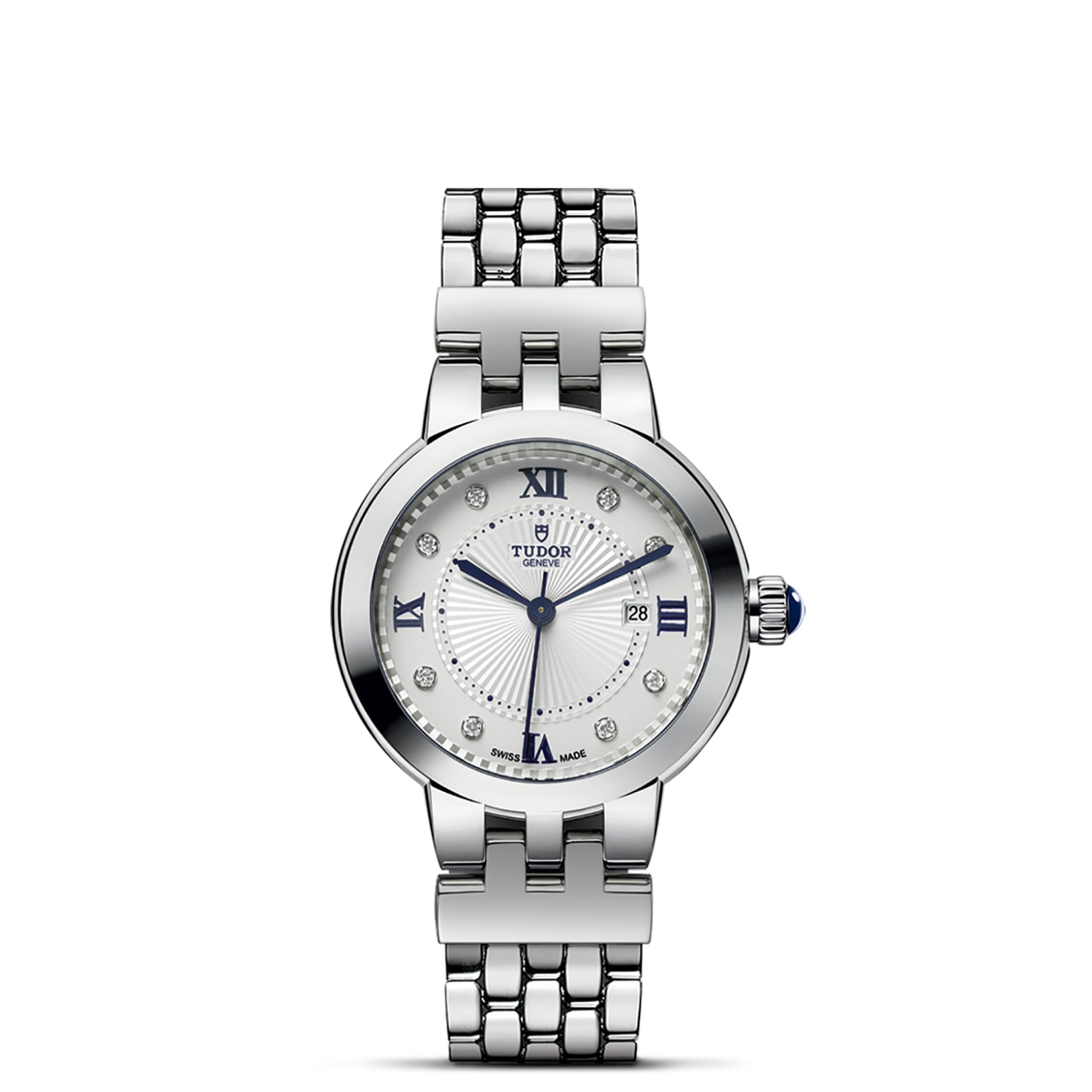 TUDOR Clair de Rose 30mm steel case with polished finish - M35500-0004 at Pons 1845