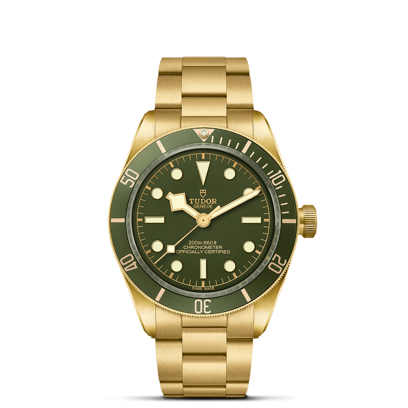 TUDOR Black Bay 58 18K 39mm case, satin finished, in 18 ct yellow gold Open case back with sapphire crystal - M79018V-0006 at Pons 1845