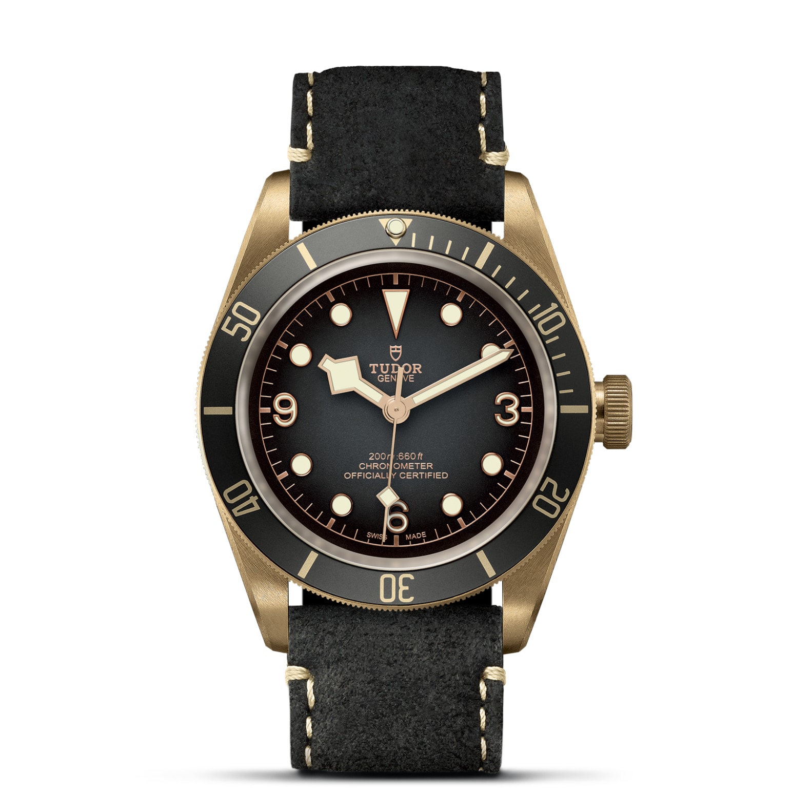 TUDOR Black Bay Bronze 43mm bronze case with bronze-coloured PVD-treated steel case back and satin finish - M79250BA-0001 at Pons 1845