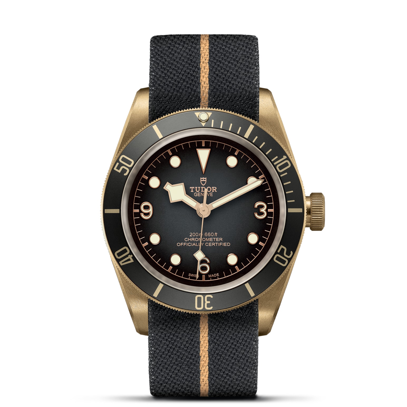 TUDOR Black Bay Bronze 43mm bronze case with bronze-coloured PVD-treated steel case back and satin finish - M79250BA-0002 at Pons 1845