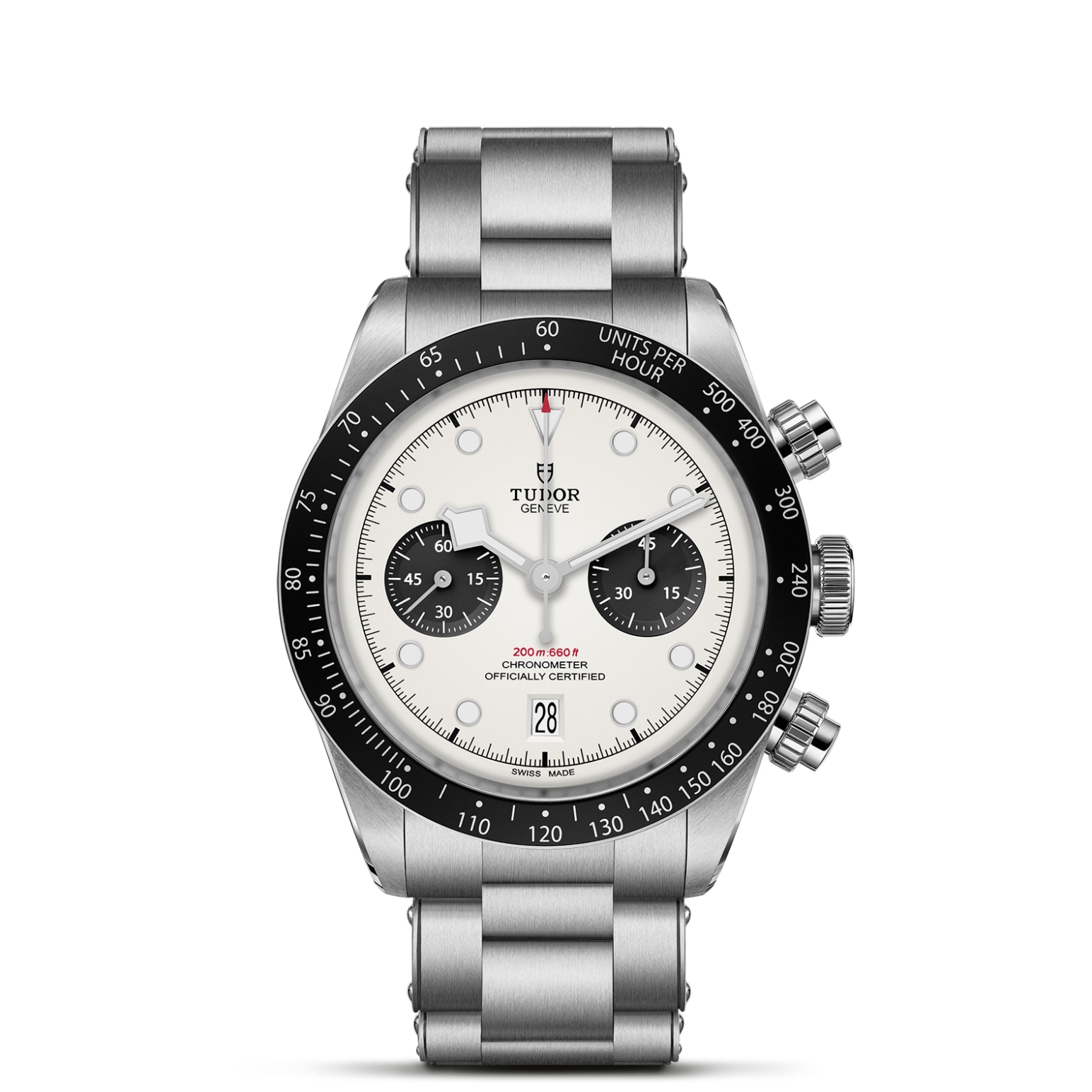 TUDOR Black Bay Chrono Caja de 41 mm de acero inoxidable, con acabados pulidos y satinados - M79360N-0012 en Pons 1845