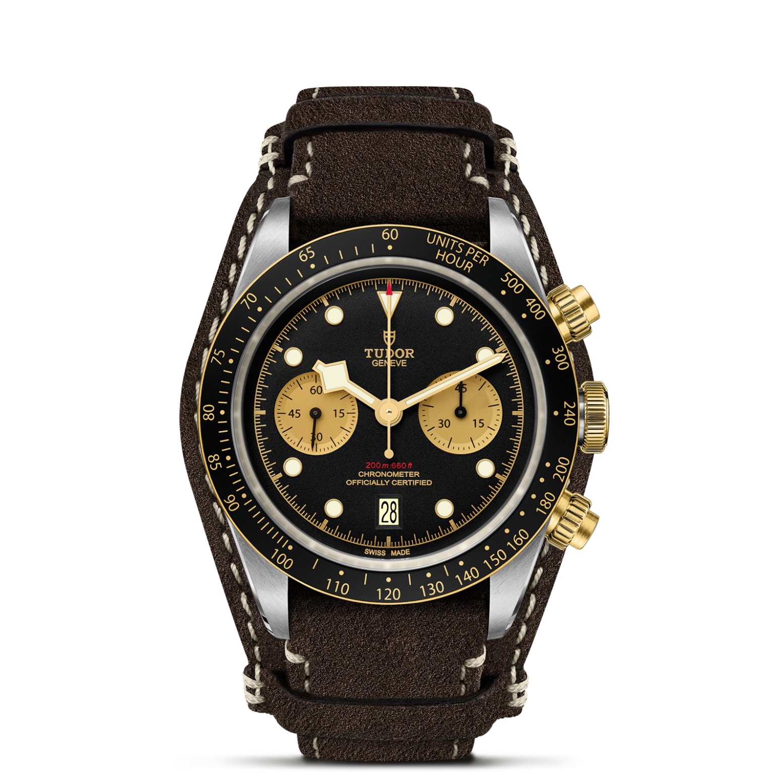 TUDOR Black Bay Chrono S&G 41mm steel case with polished and satin finish - M79363N-0002 at Pons 1845