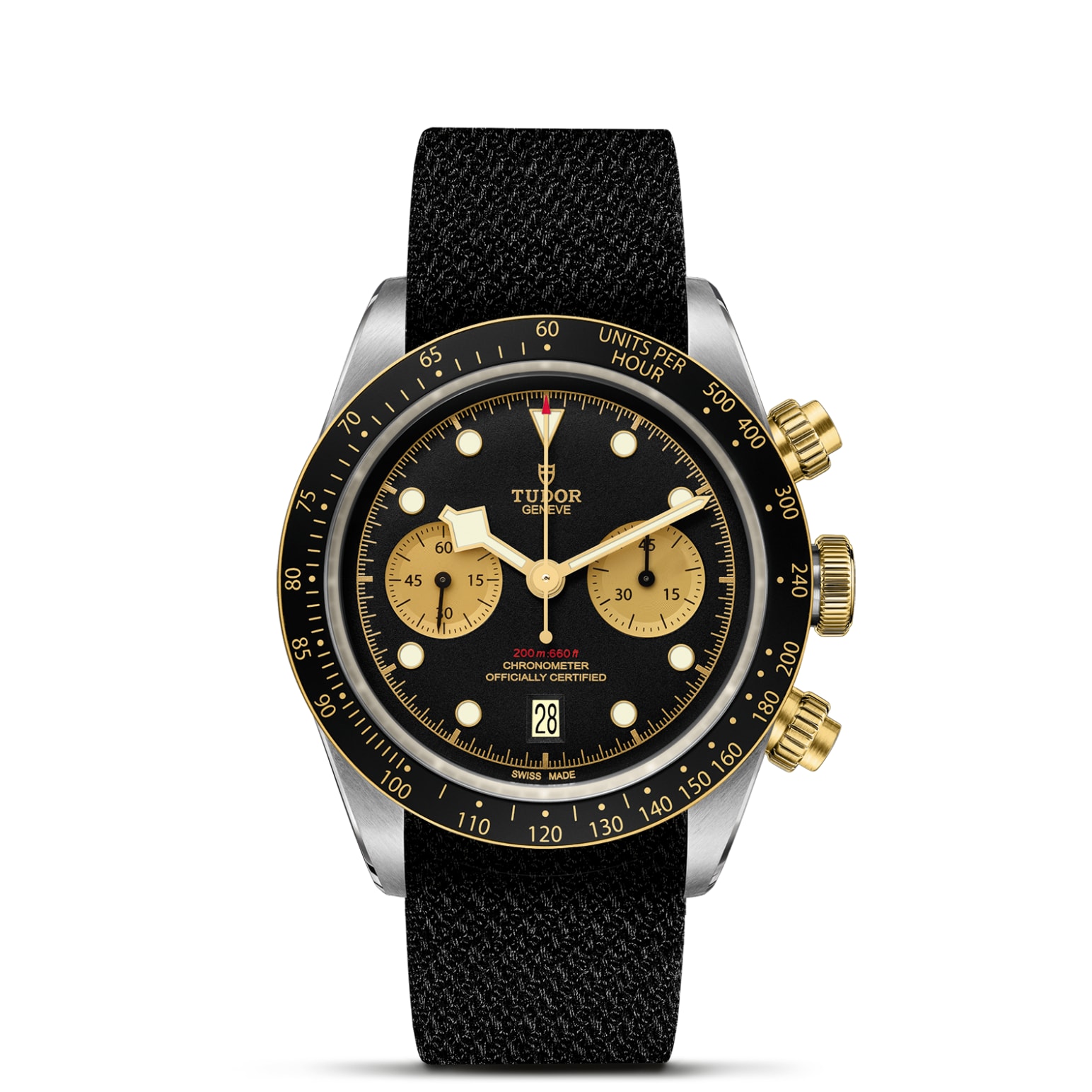 TUDOR Black Bay Chrono S&G 41mm steel case with polished and satin finish - M79363N-0003 at Pons 1845