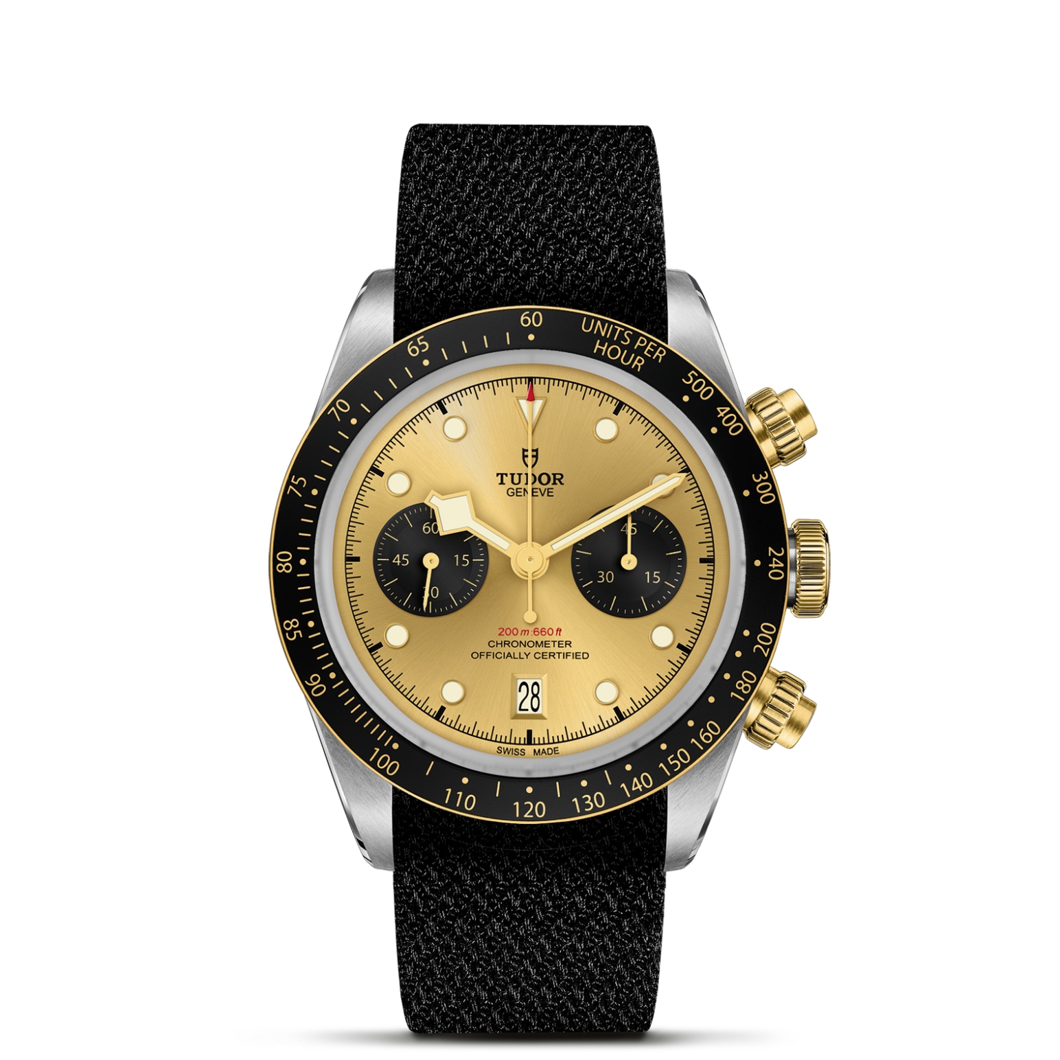 TUDOR Black Bay Chrono S&G 41mm steel case with polished and satin finish - M79363N-0006 at Pons 1845