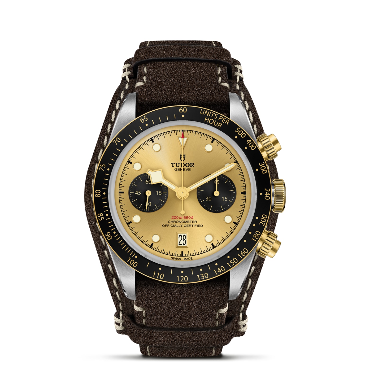 TUDOR Black Bay Chrono S&G 41mm steel case with polished and satin finish - M79363N-0008 at Pons 1845